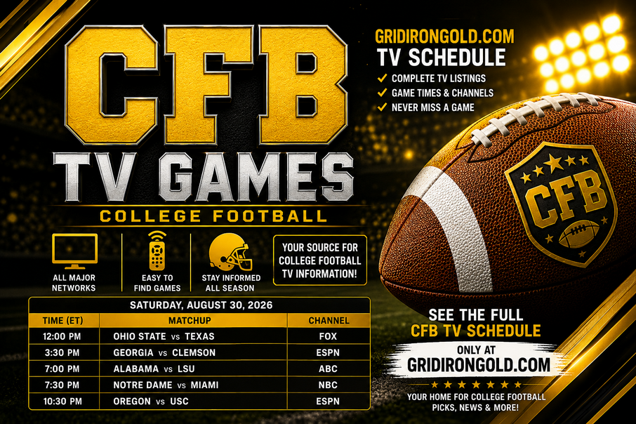 College Football TV Schedule This Week's College Football TV Schedule