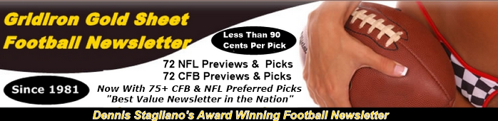 Gold Sheet Football Newsletter